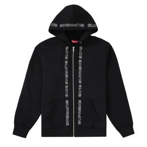 Supreme Zip Up Sweatshirt Black